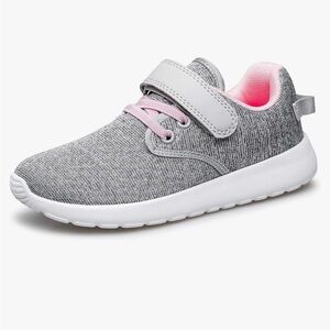 Toednnqi Girls Lightweight Breathable Sneakers